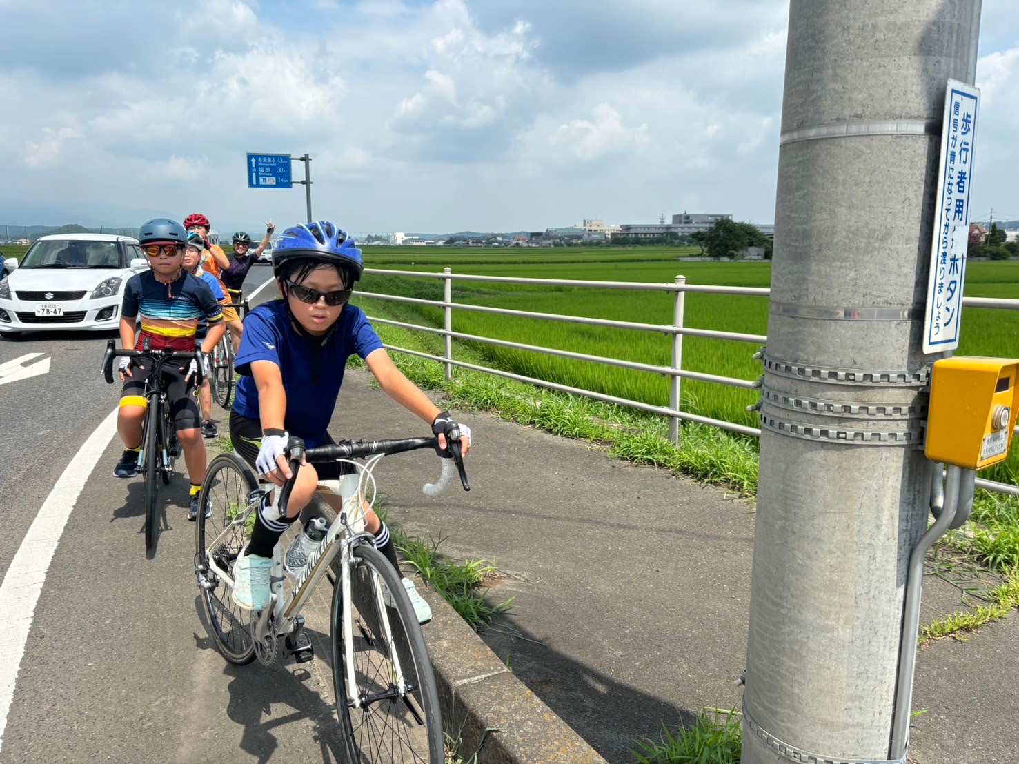 子供のが一番輝く夏の冒険サイクリング